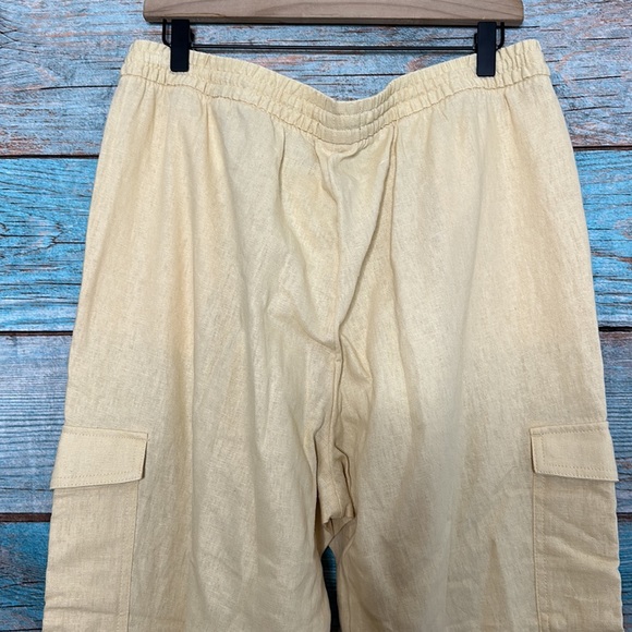 Banana Republic Linen Pants Joggers Large - Picture 6 of 8